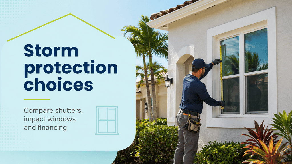 Storm shutters vs impact windows: Cost, protection and financing