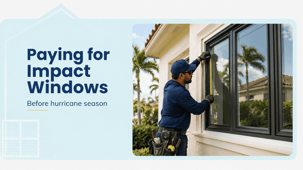 Financing impact windows and doors in Florida before hurricane season