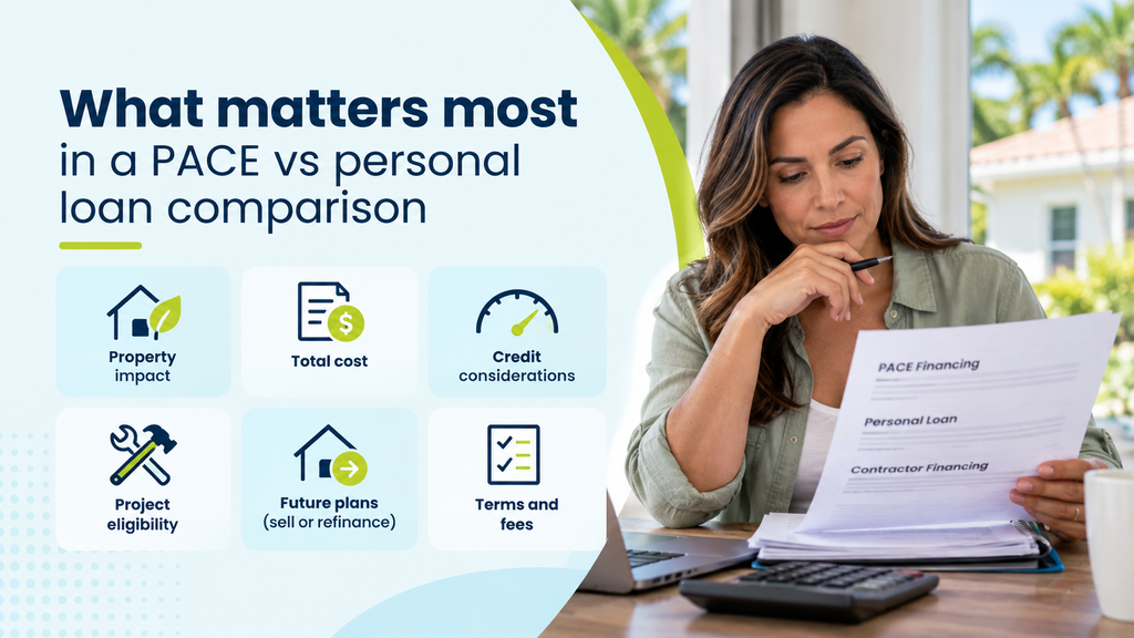 PACE vs personal loan vs contractor financing for home repairs