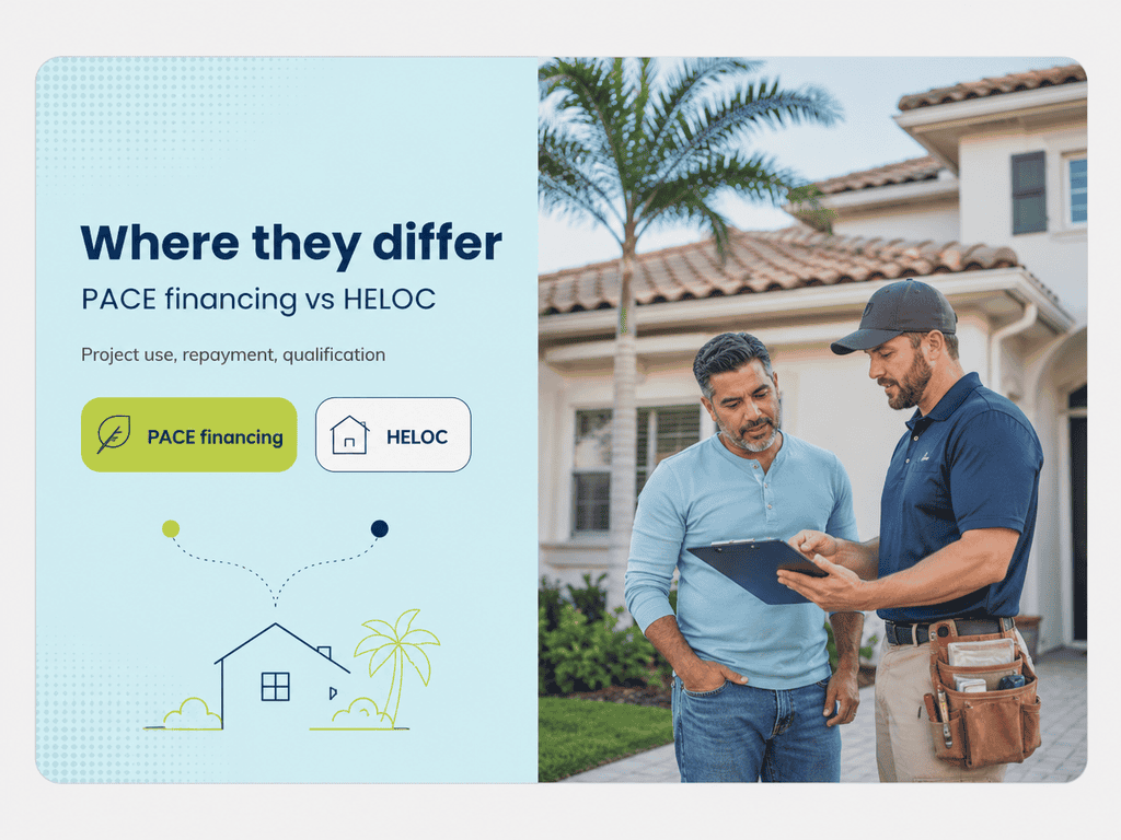 PACE vs. HELOC for Florida home repairs: Which is right for you?